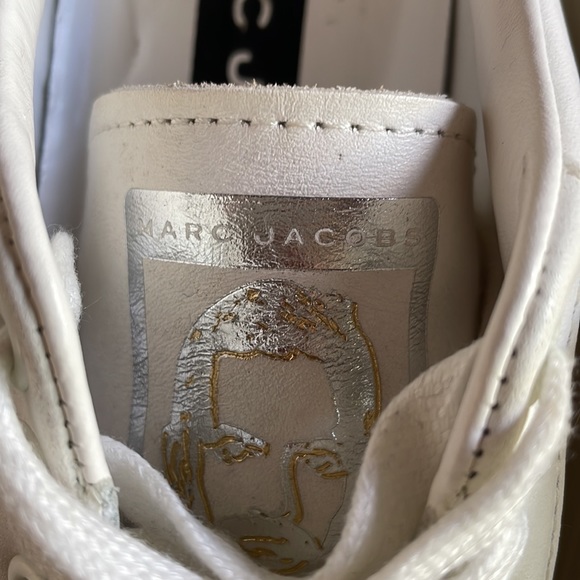 MARC JACOBS WHITE DAISY SNEAKERS - Picture 9 of 11